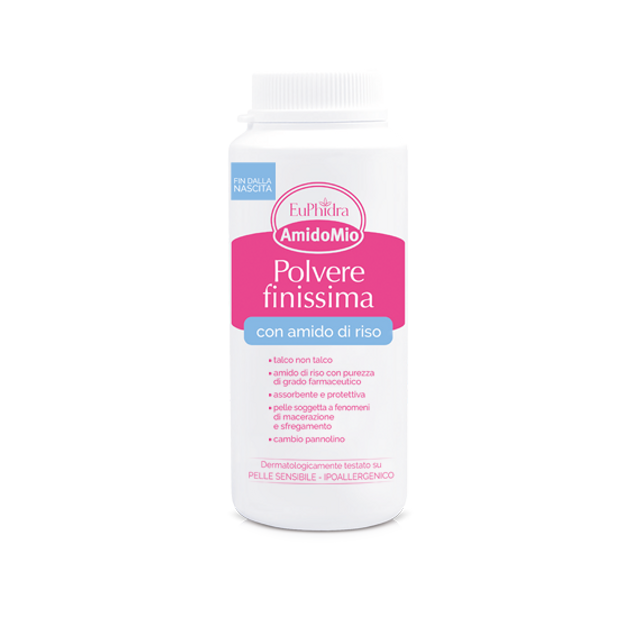 EuPhidra AmidoMio Polvere Finissima Amido di Riso Pelli Sensibili 100 g