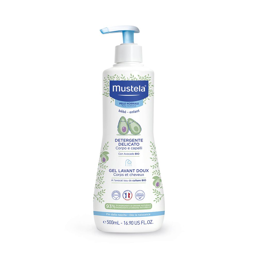 Mustela Gel Lavant Doux Detergente delicato per l'igiene quotidiana del neonato 500 ml